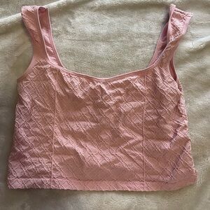 Light pink crop top